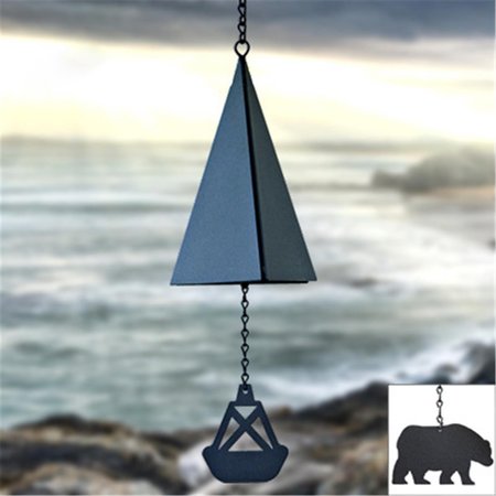 NORTH COUNTRY WIND BELLS INC North Country Wind Bells  Inc. 122.5001 Portsmouth Harbor Bell with bear wind catcher 122.5001